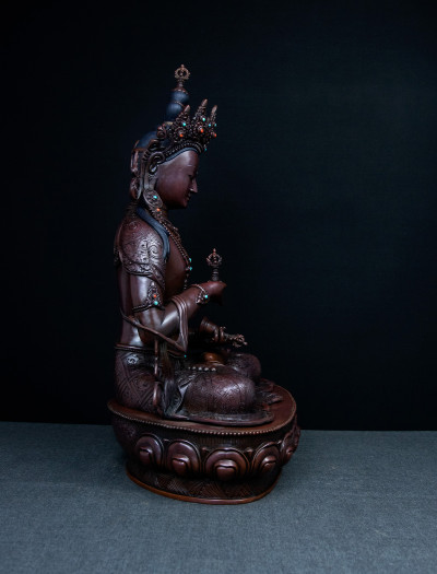 Vajrasattva- 18 inch Copper oxidized