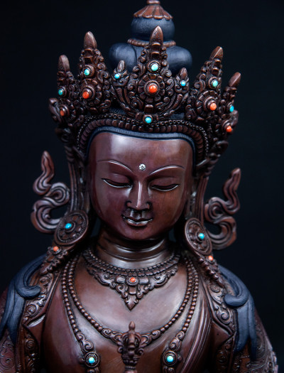 Vajrasattva- 18 inch Copper oxidized