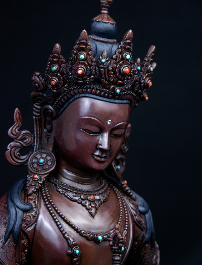 Vajrasattva- 18 inch Copper oxidized