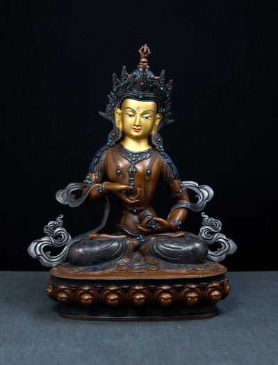 Vajrasattva- 13 inch Copper two-toned antique (2.2)