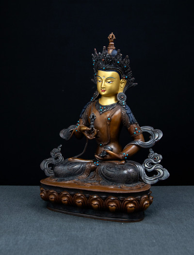 Vajrasattva- 13 inch Copper two-toned antique (2.2)