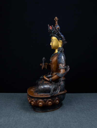 Vajrasattva- 13 inch Copper two-toned antique (2.2)