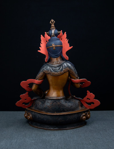 Vajrasattva- 13 inch Copper two-toned antique (2.2)