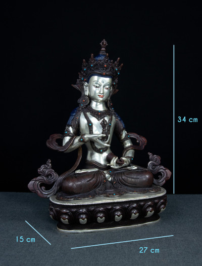 Vajrasattva- 13 inch Part-Silver antique (2.1)