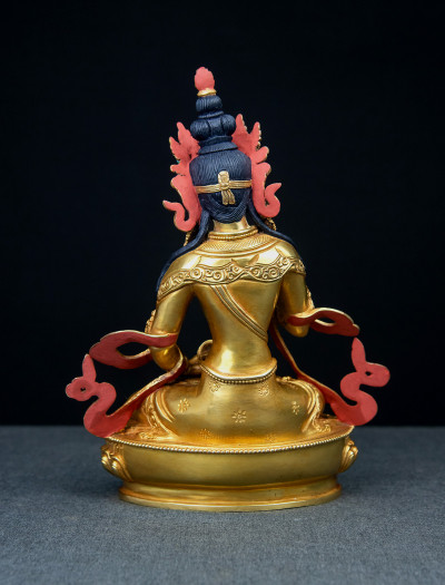 Vajrasattva- 8 inch 24k Full-Gold antique  (2.1)