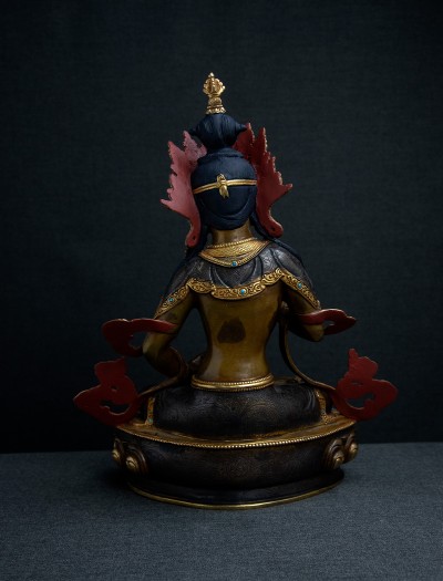 Vajrasattva- 13 inch 24k Part-gold two-toned antique (2.2)