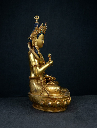 Vajrasattva- 12 inch Full-gold antique (4)