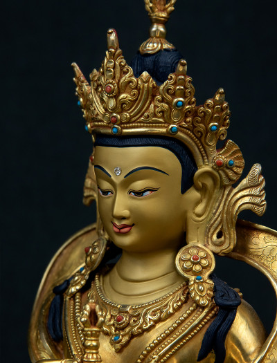 Vajrasattva- 12 inch Full-gold antique (4)