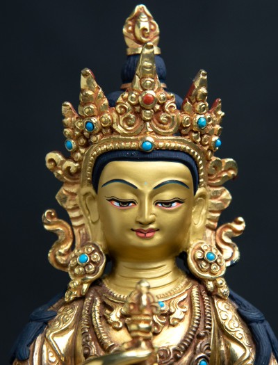 Vajrasattva- 8 inch 24k Part-gold 