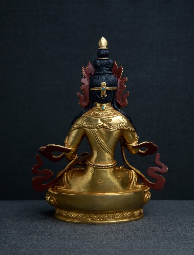 Vajrasattva- 8 inch 24k Full-Gold antique 1.1