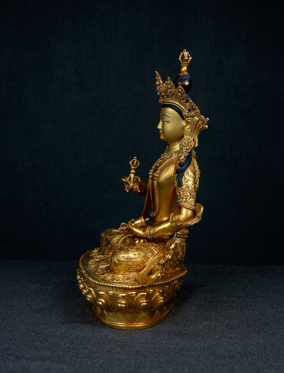 Vajrasattva- 9 inch 24k Full-gold antique