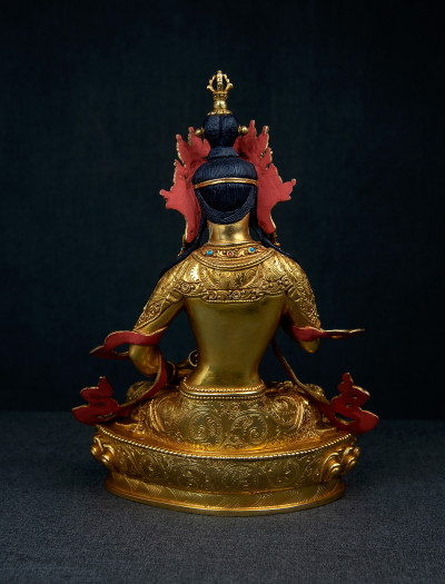 Vajrasattva- 9 inch 24k Full-gold antique