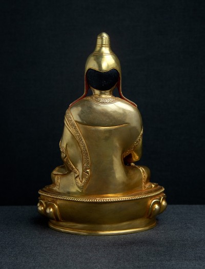 Vimalamitra- 9" inch 24k Full-gold antique