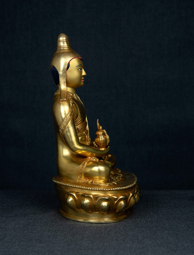 Vimalamitra- 9" inch 24k Full-gold antique