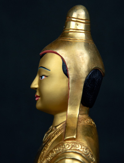 Vimalamitra- 9" inch 24k Full-gold antique