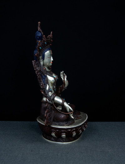 White Tara- 12 inch Part-Silver antique