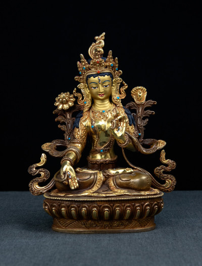 White Tara- 8 inch 24k Part-gold 