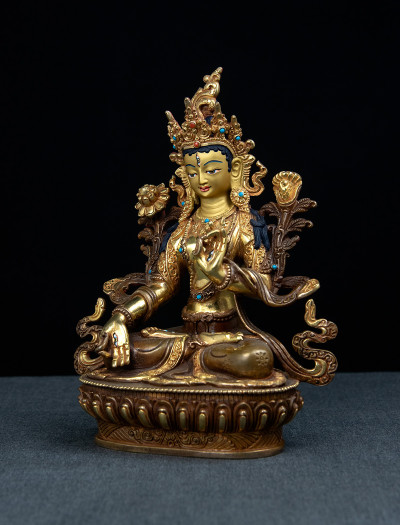 White Tara- 8 inch 24k Part-gold 