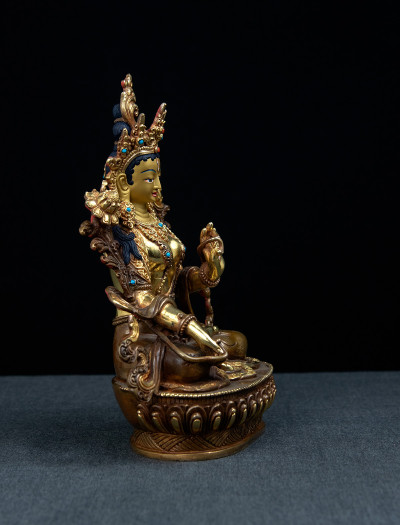 White Tara- 8 inch 24k Part-gold 