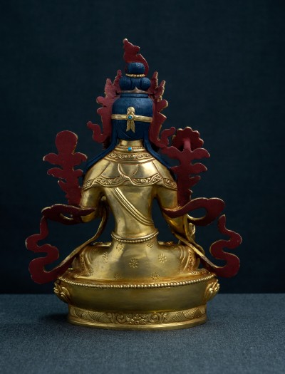 White Tara- 8 inch 24k Full gold antique