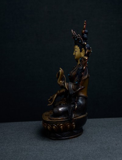 White Tara- 8 inch Copper two-toned oxidized