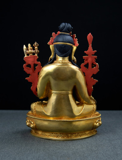 Yuthok Yonten Gompo- 8 inch 24k Full-gold antique
